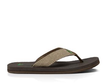 Sanuk Yogi 4 Flip Men's Flip Flops Brown | Canada 294TCE